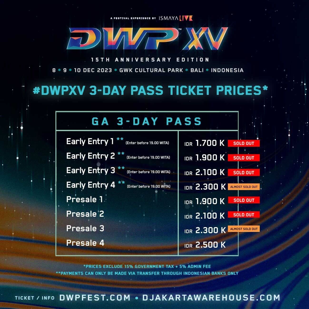 DJAKARTA WAREHOUSE PROJECT TICKETS ARE ON SALE NOW! image